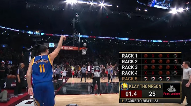 Klay Thompson Beats Steph Curry In NBA Three-Point Contest (Video ...