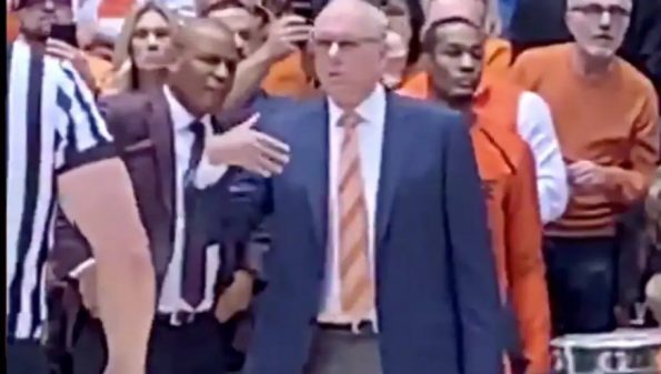 Sure Looked Like Jim Boeheim Pissed His Pants During Game Vs Duke Video