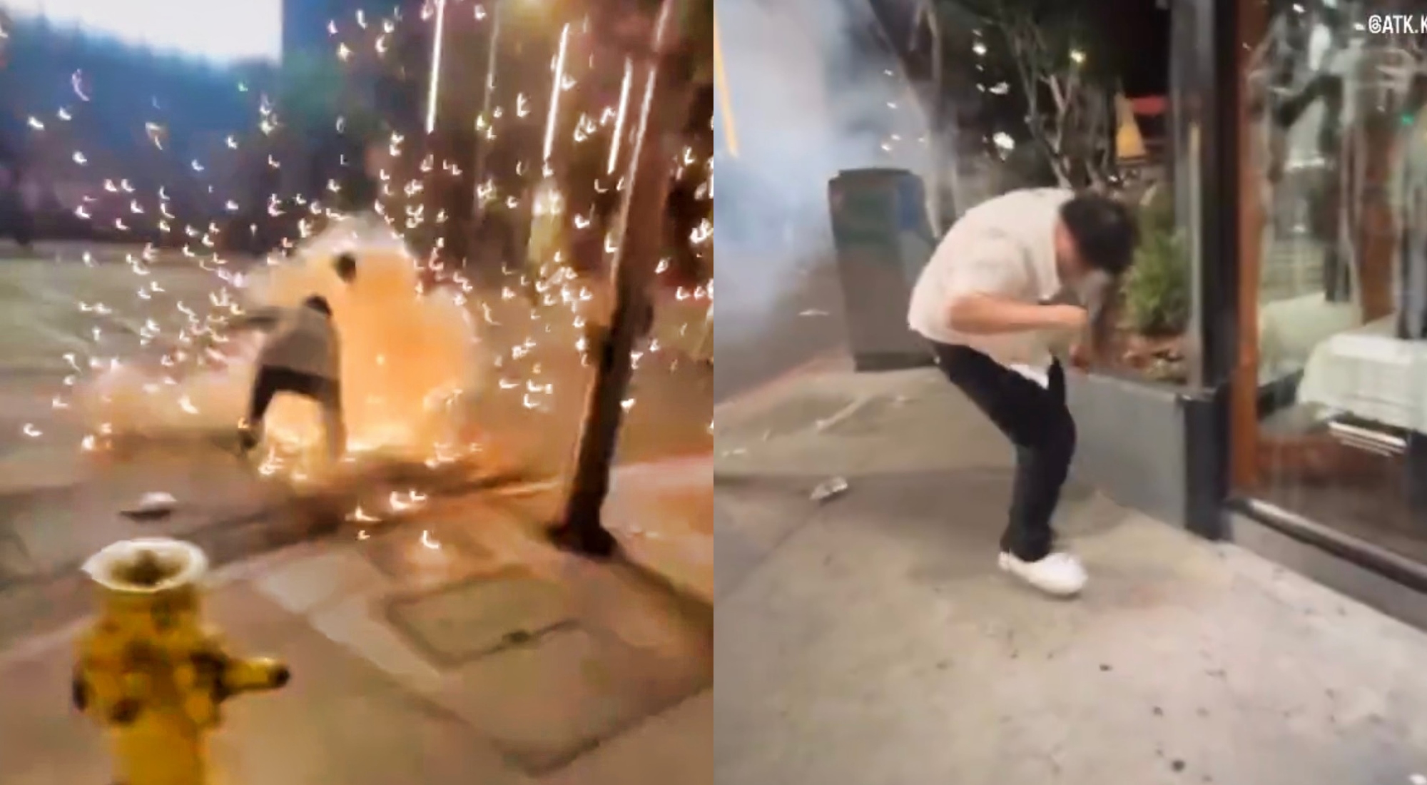 VIDEO Horrifying Footage Shows Dodgers Fan Blowing His Hands Into