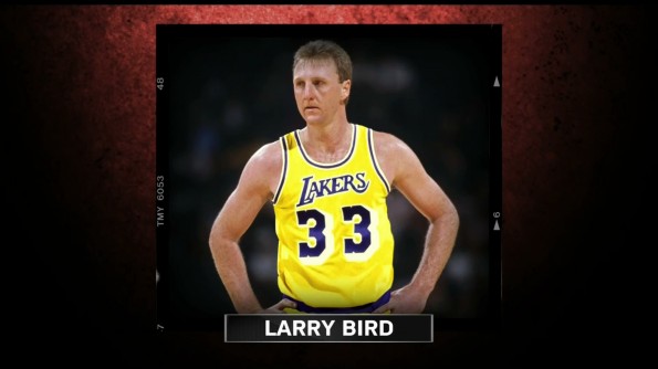 larry bird lakers jersey