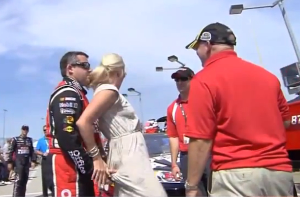 Tony Stewart Likes To Grab Kevin Harvicks Wifes Butt For Good Luck Video Total Pro Sports