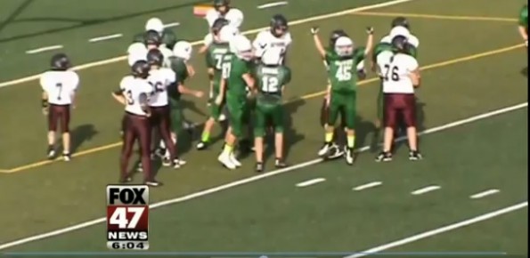 Olivet Eagles Football Team Stage Play for Special Needs Teammate (Video) | Total Pro Sports