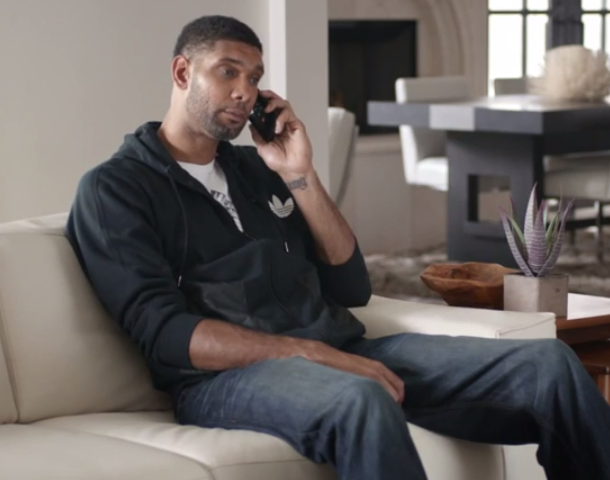 Total Pro Sports Foot Locker Ad Shows Tim Duncan Getting REALLY Excited