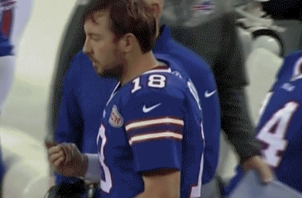 Kyle Orton Takes Down a Massive Wad of Chewing Tobacco 