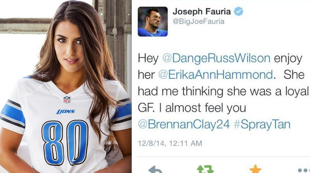 Joseph Fauria Tweets Girlfriend Is Cheating With Russell Wilson Pics Total Pro Sports