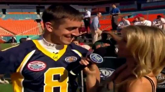 Watch A Young Aaron Rodgers Shoot His Shot At Marisa Miller During 2005 College Football All Star Challenge Video Total Pro Sports