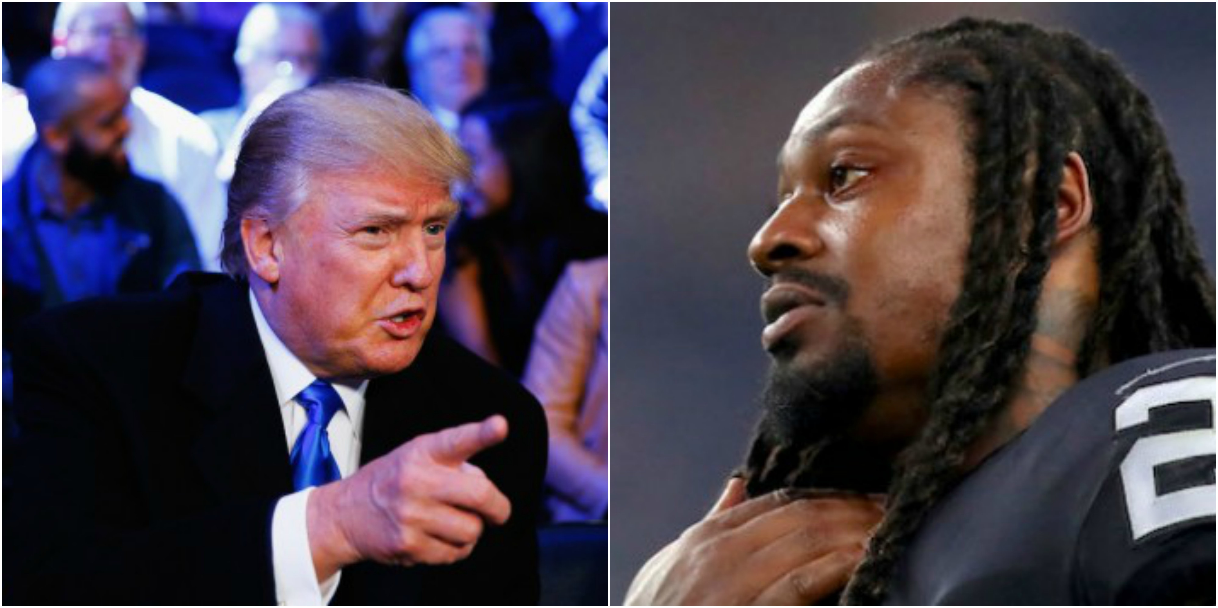 Donald Trump Rips Marshawn Lynch For Standing During Mexican Anthem ...