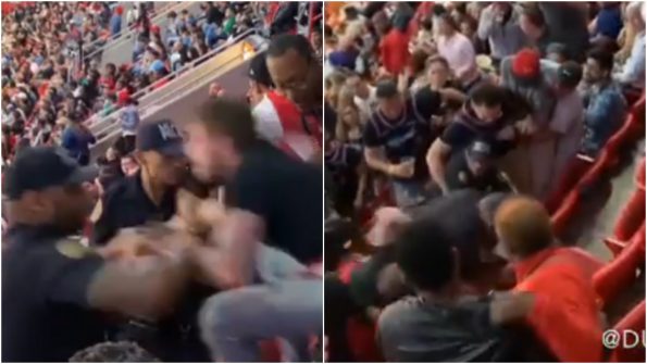 Drunk Heat Fan Fights With Miami Cops Down Rows of Seats (VIDEO)