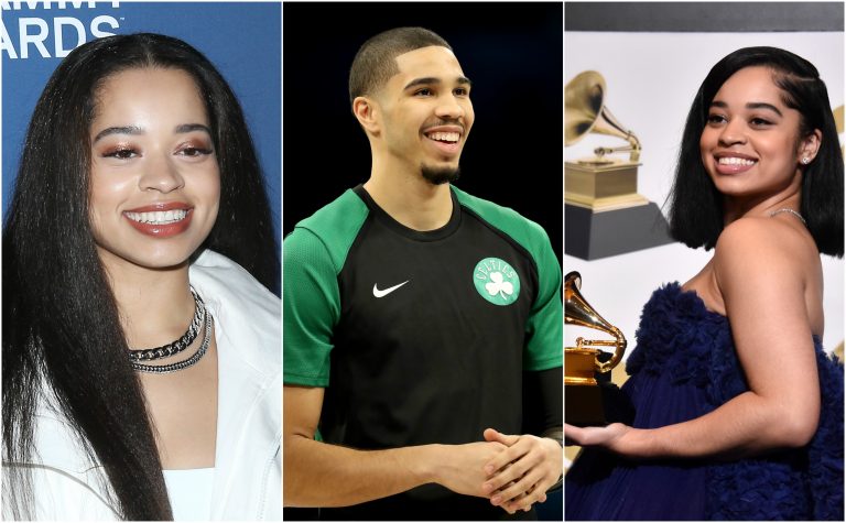 RUMOR Jayson Tatum Reportedly Dating R B Singer Ella Mai VIDEO PICS   Jayson Tatum Ella Mai 768x475 