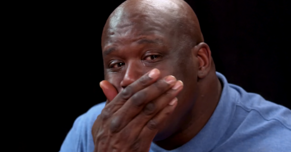 Shaq Cried Like A Baby While Eating Wings On 'Hot Ones' (VIDEO)