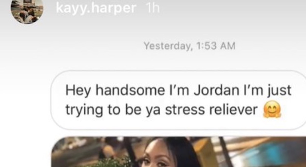 Bryce Harper's wife shames woman for trying to message him