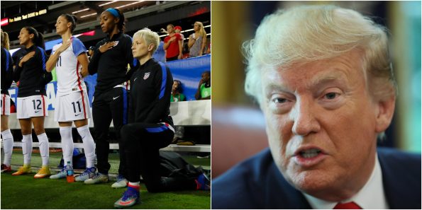Donald Trump Disagrees With Megan Rapinoes Protest During Anthem 