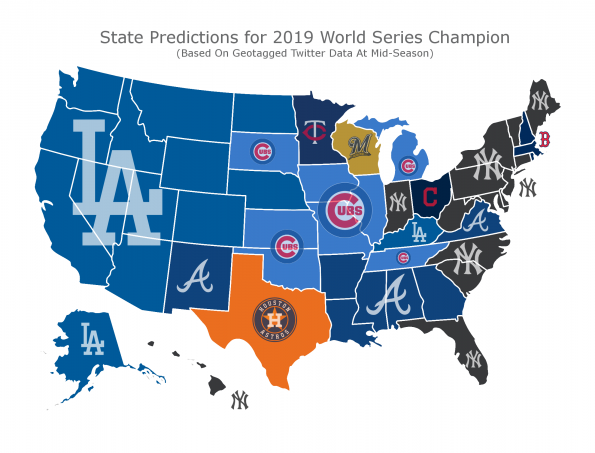 Map Shows Which Teams Are The Most Popular World Series Picks