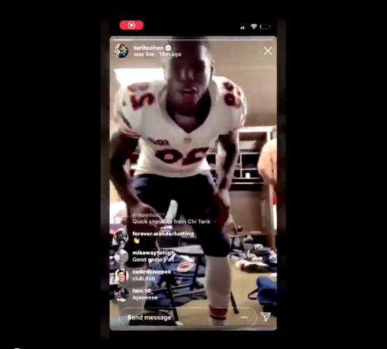 Tarik Cohen Goes On IG Live After MNF & Accidentally ... - 554 x 500 png 209kB