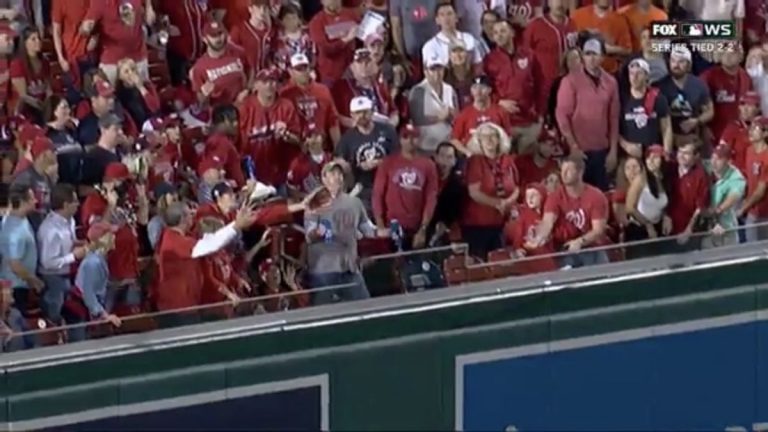 Fan Double-Fists 2 Beers & Takes Yordan Alvarez's HR Ball To The Gut ...