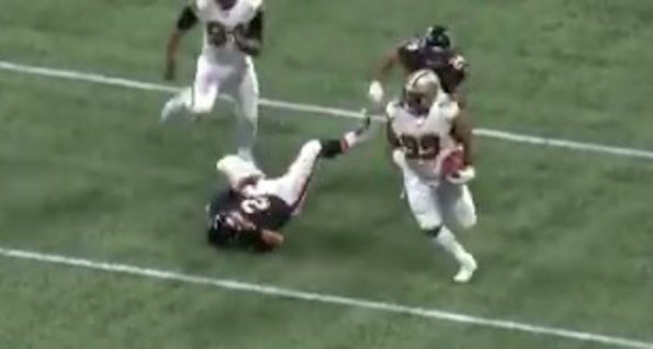 Saints D-lineman Stiff-armed Matt Ryan Into Another Dimension After Int 