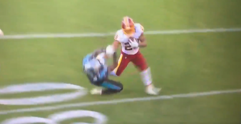 Derrius Guice Delivered A Nasty Stiff Arm To Shaq Thompson (VIDEO)