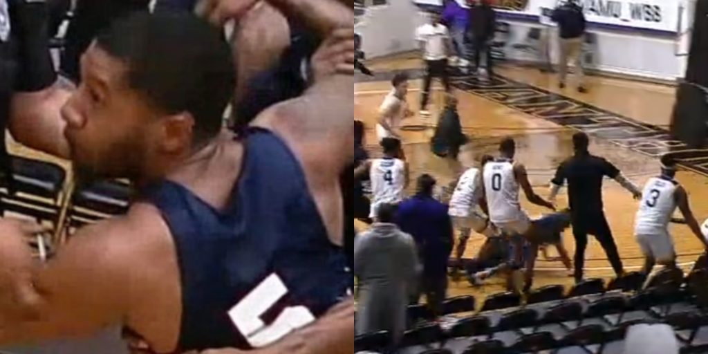 Massive Brawl Breaks Out During Jackson State Prairie View Postgame Handshake Line Video 5604