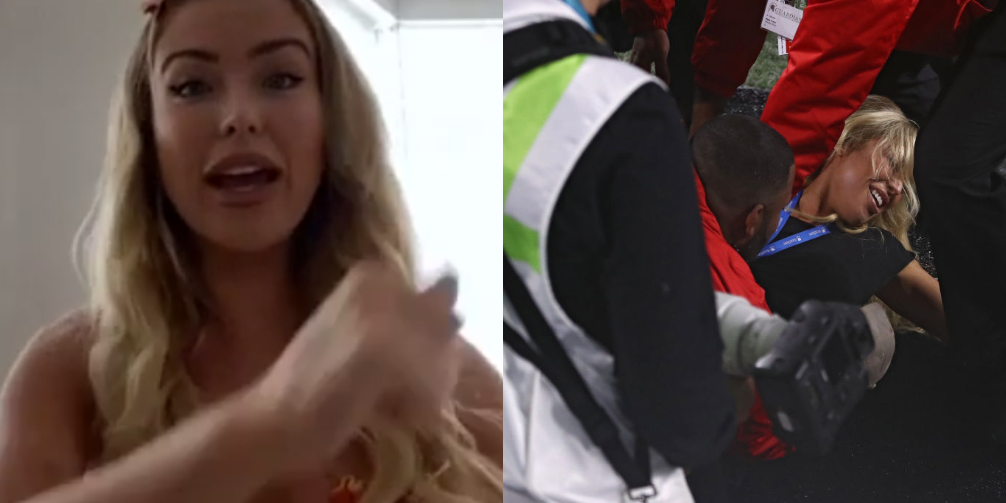 Ig Model Who Flashed Butt At Super Bowl Liv Shows Off Bruises She Received From Security Video