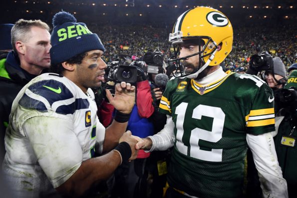 russell wilson vs aaron rodgers stats