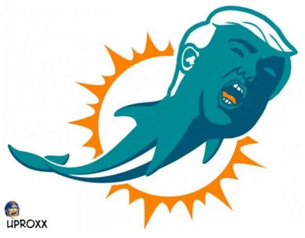 Someone HILARIOUSLY Redesigned NFL Logos As President Donald Trump (PICS)