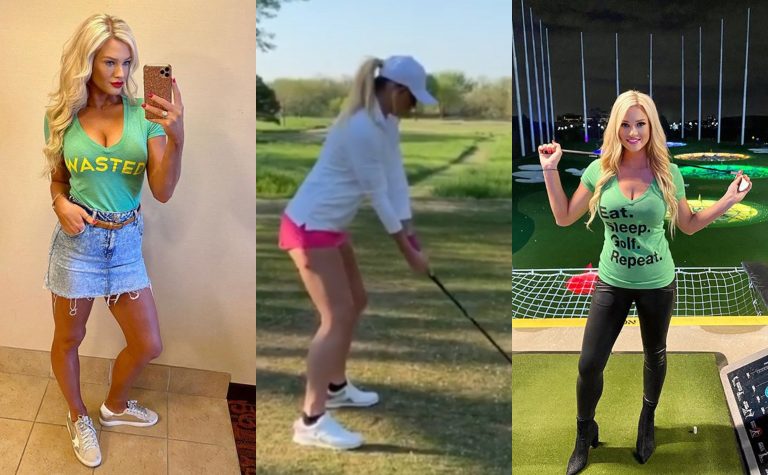 Instagram Golfer Taylor Cusack Keeping Her Golf Swing Sharp During ...