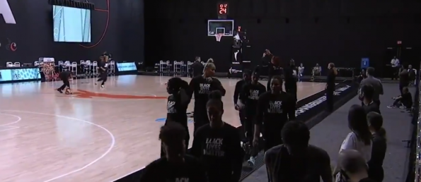 NY Liberty, Seattle Storm Players Walk off Court During National Anthem ...