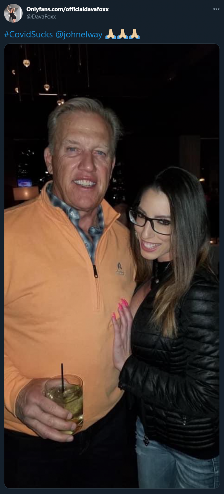 Porn Star Dava Foxx Sends Well Wishes To Broncos Gm John Elway After