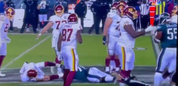 Eagles' T.Y. McGill Committed Dirty Play Going After Alex Smith's Leg ...