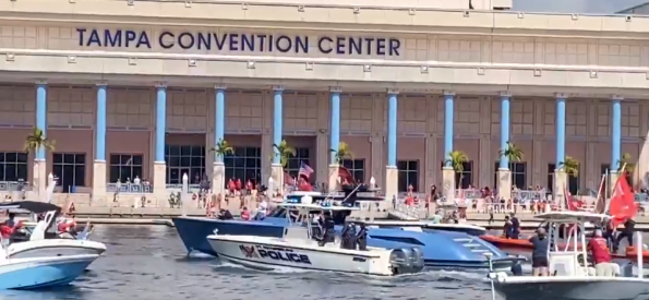 Tom Brady Shows Up To Bucs Super Bowl Parade With His Own $2M Boat (VIDEO)