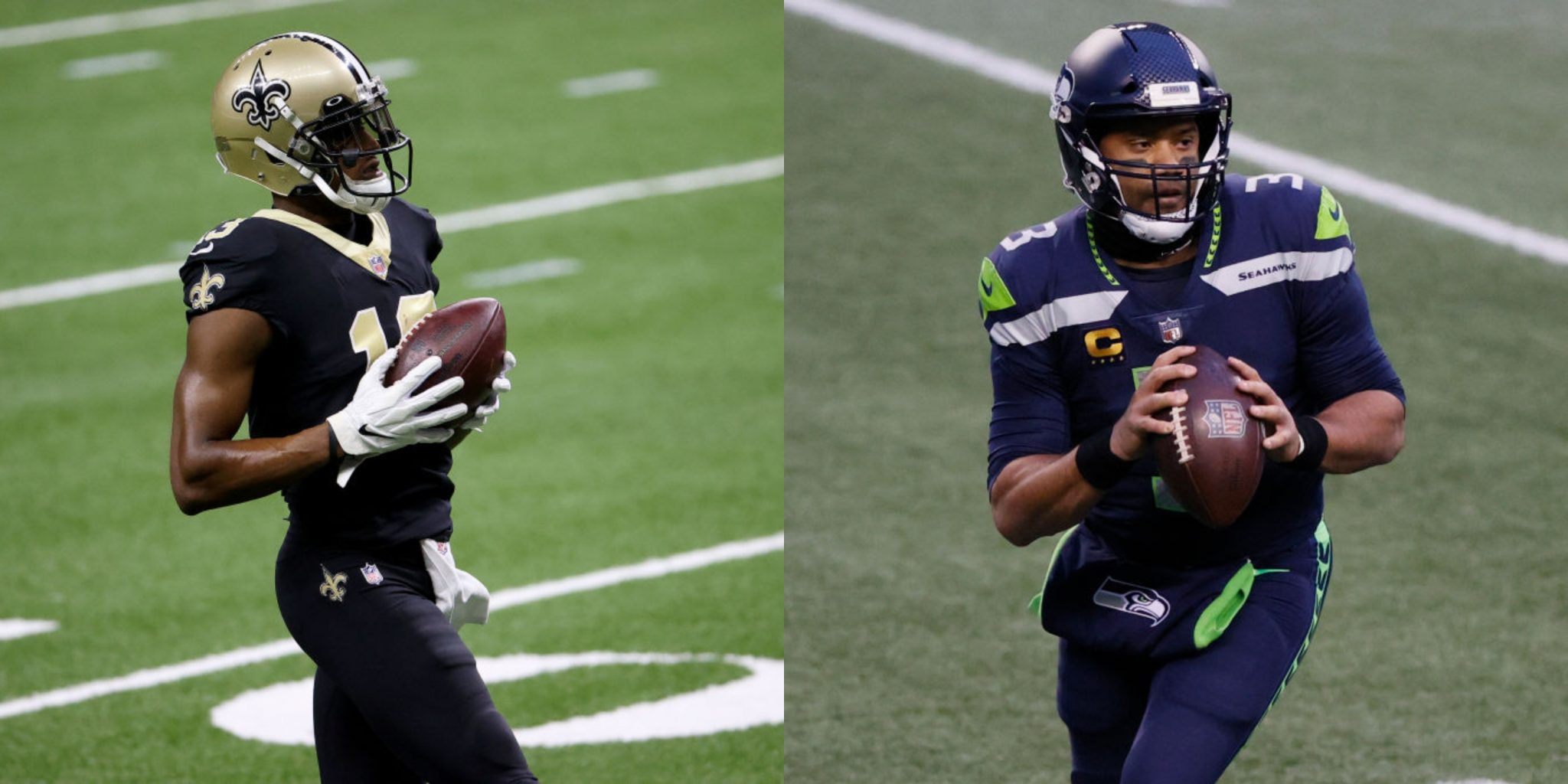 Michael Thomas Recruits Russell Wilson To Saints, Despite