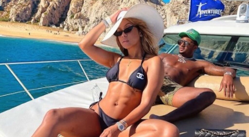 Deshaun Watson Girlfriend Jilly Anais on a boat together