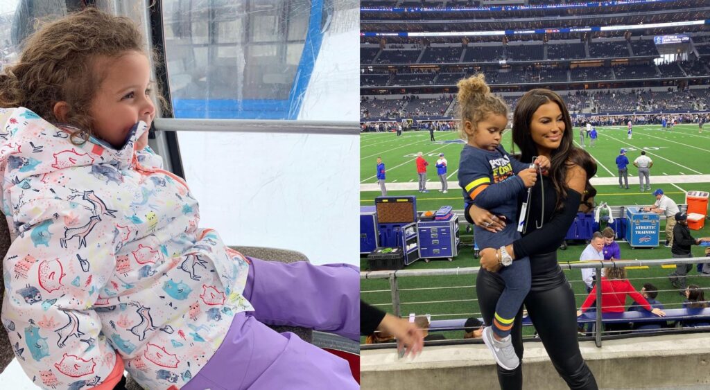 Rachel Bush Jordan Poyer wife with daughter