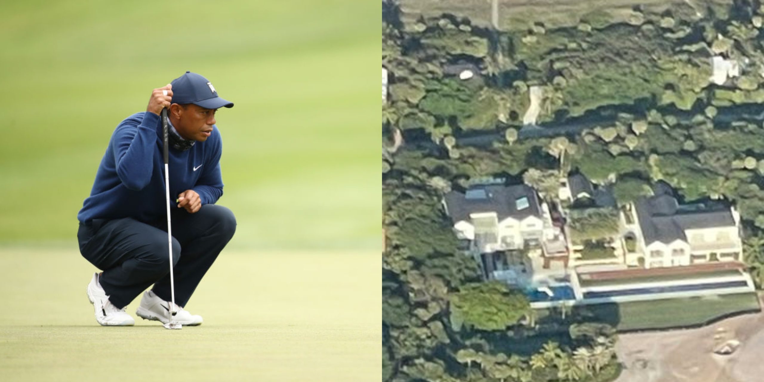 Tiger Woods Rips Up Golf Course Completely At 40M Mansion After Car