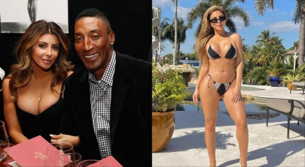 Larsa Pippen with Scottie Pippen