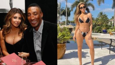 Larsa Pippen with Scottie Pippen