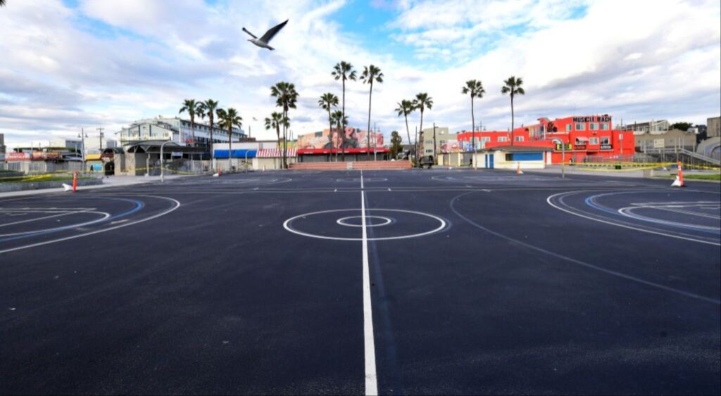 High School Basketball Court