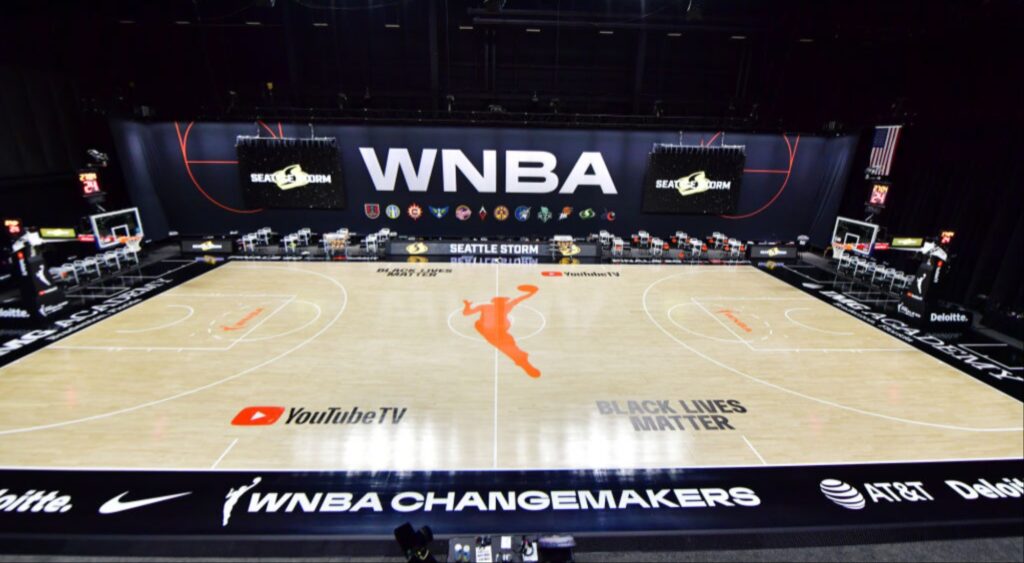 WNBA Basketball Court