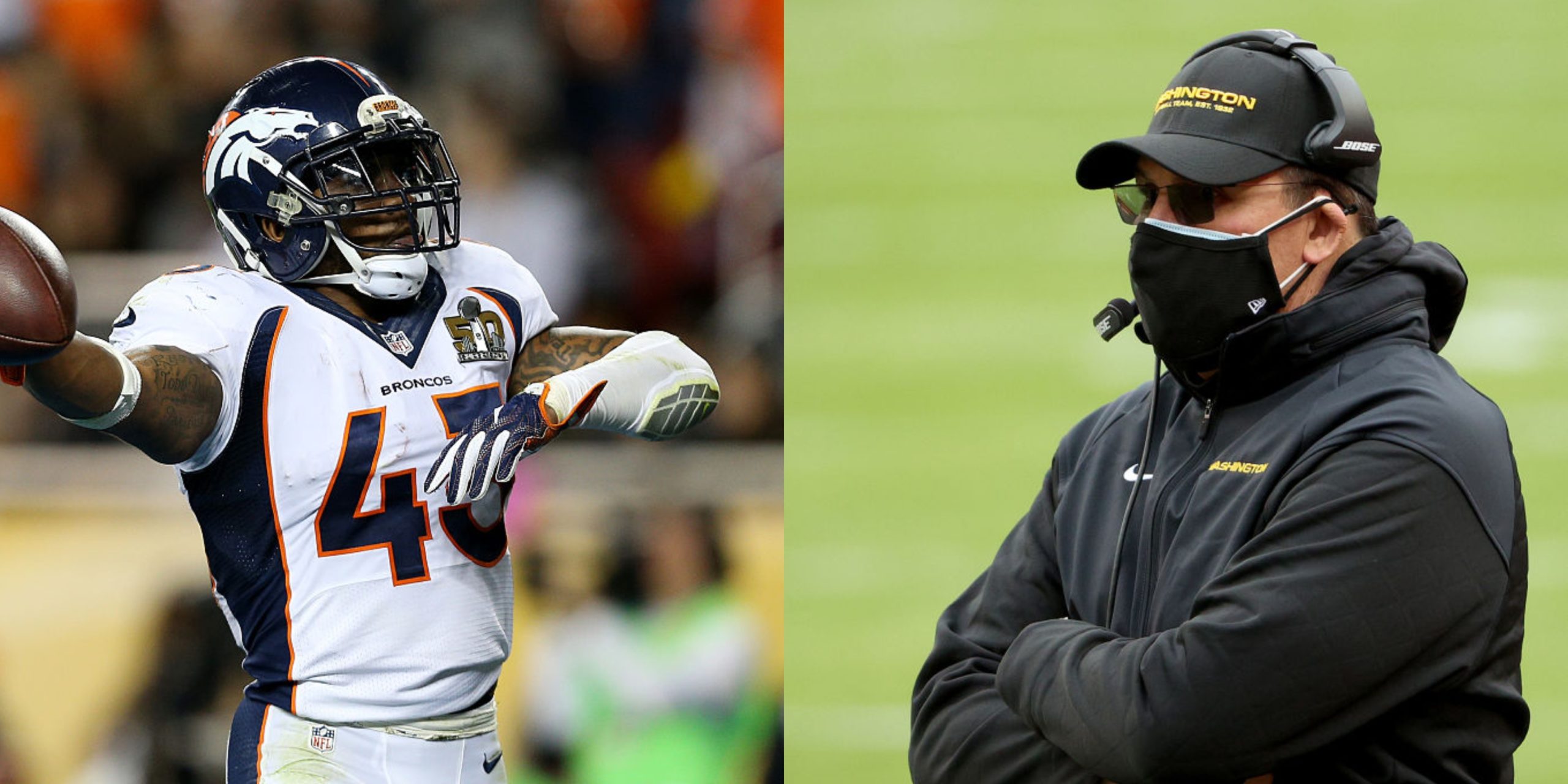 Former NFL safety TJ Ward blames Ron Rivera for getting skin cancer