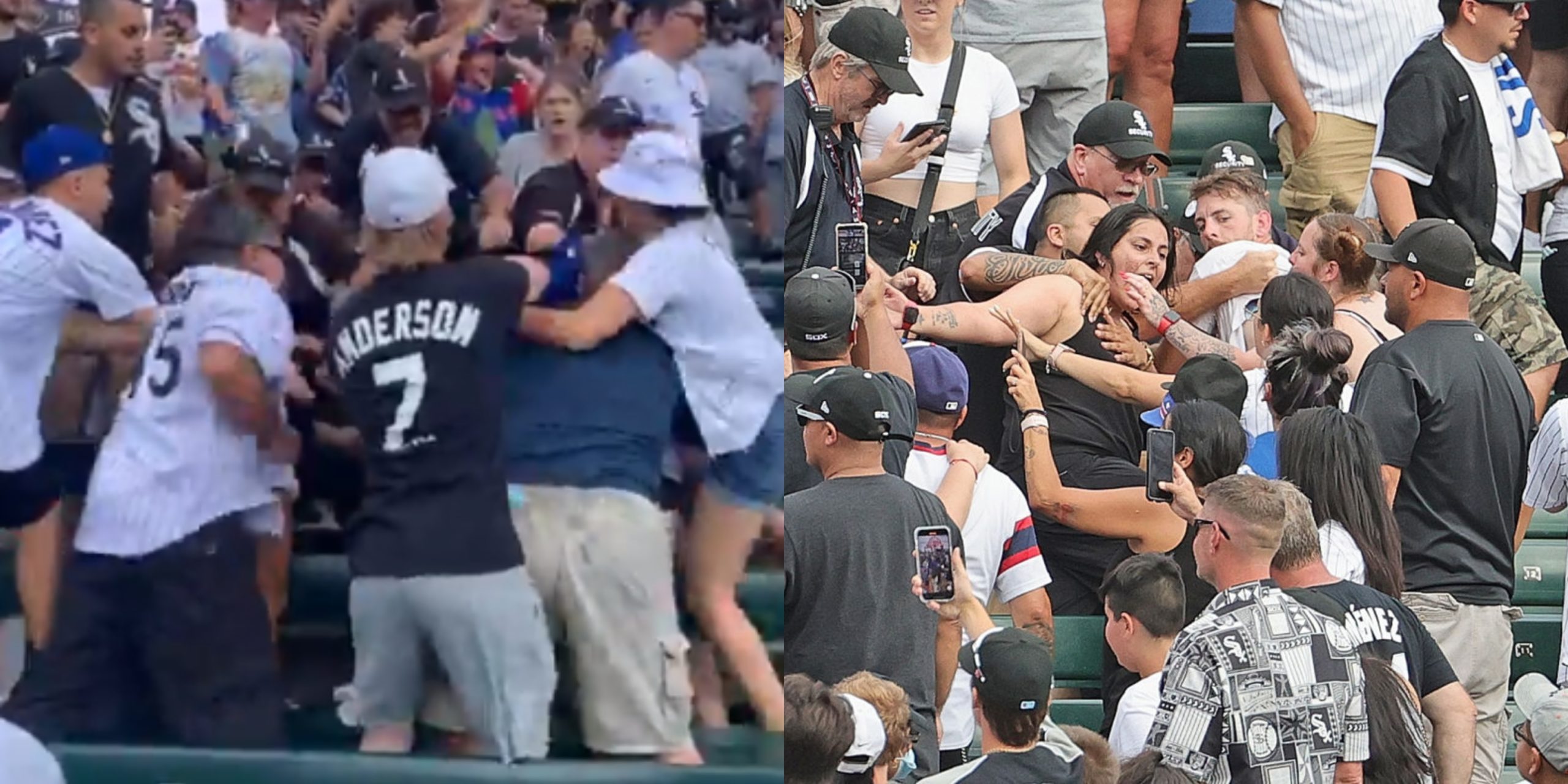 Watch: Chaotic fan brawl erupts at White Sox vs. Cubs Crosstown Classic  Game on Tuesday – NBC Chicago