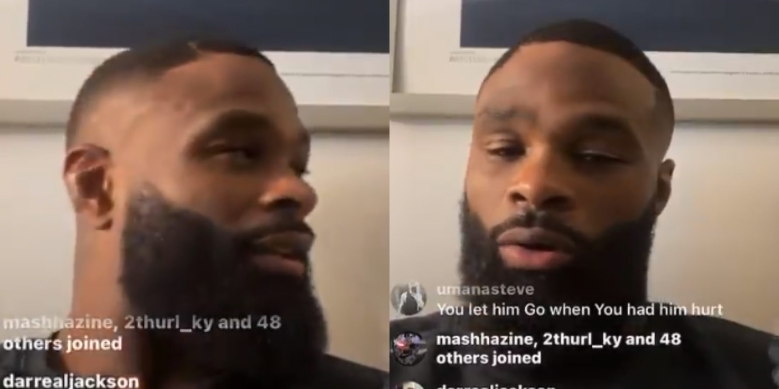 Tyron Woodley Asked His Mom If He Could Curse, Then Called Her Out For ...