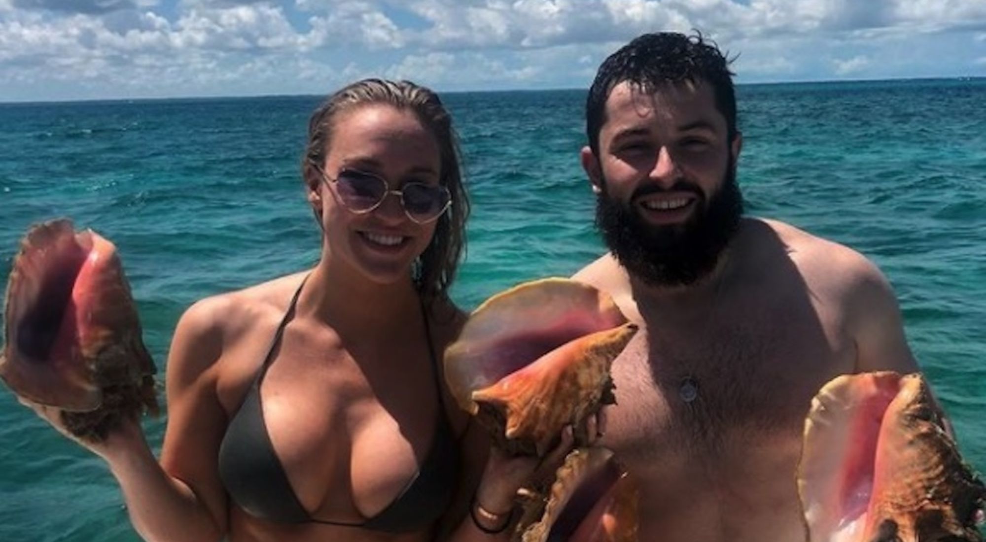 baker mayfield and his wife