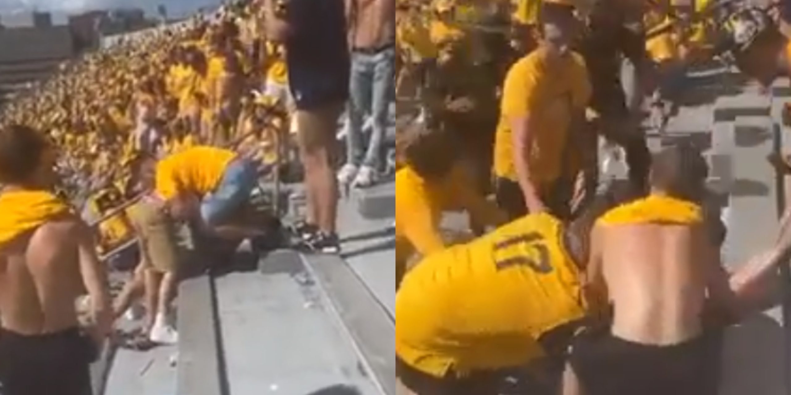 Insane Brawl Breaks Out In The Student Section At West Virginia ...