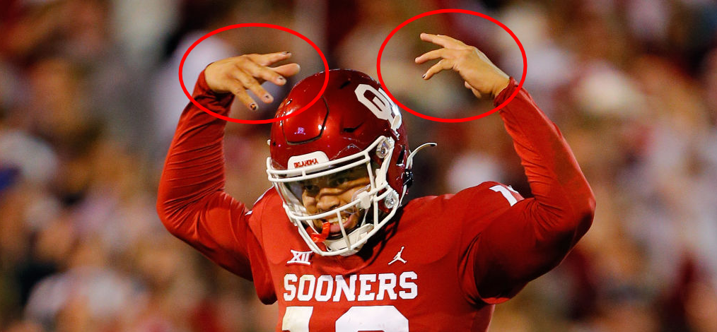 Oklahoma QB Caleb Williams Painted His Nails With Vicious F U UT   00b7b504 C4e0 42eb B89b D5f9c057da27 