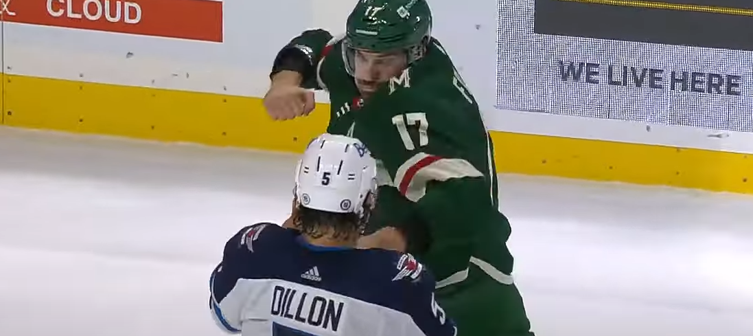 Nick Foligno makes fun of brother Marcus for superman punch