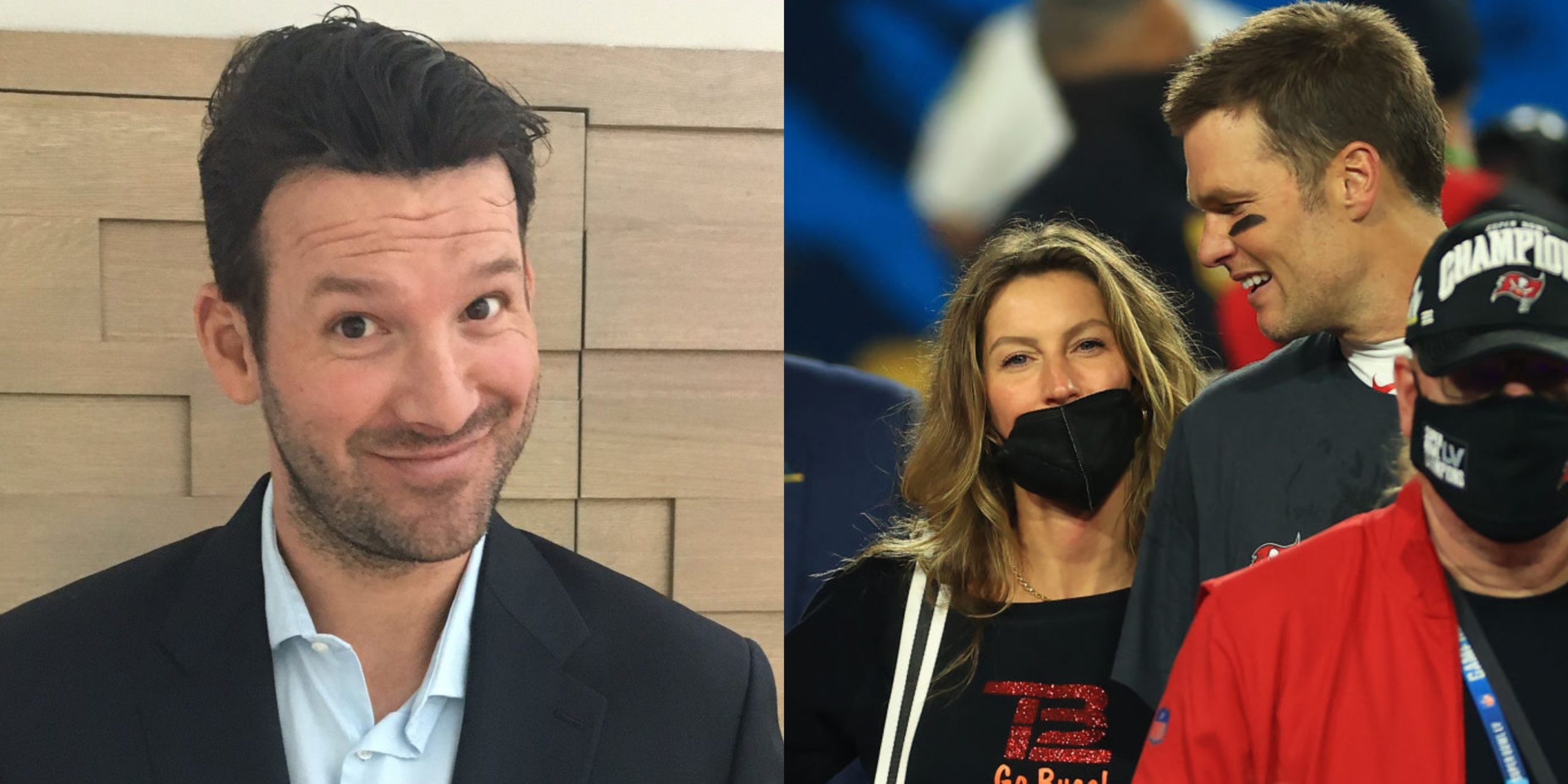 NFL 2021: Tony Romo joke about Gisele Bündchen, date with Gisele, Tom Brady  600th touchdown ball, fan, Tampa Bay Buccaneers