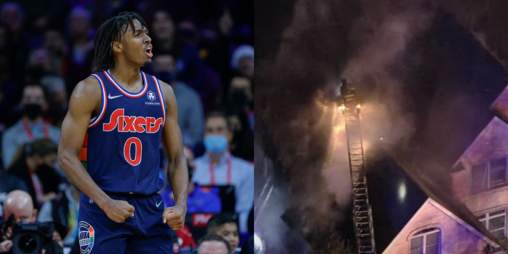 76ers Guard Tyrese Maxey's Home Catches Fire On Christmas Eve (VIDEO)