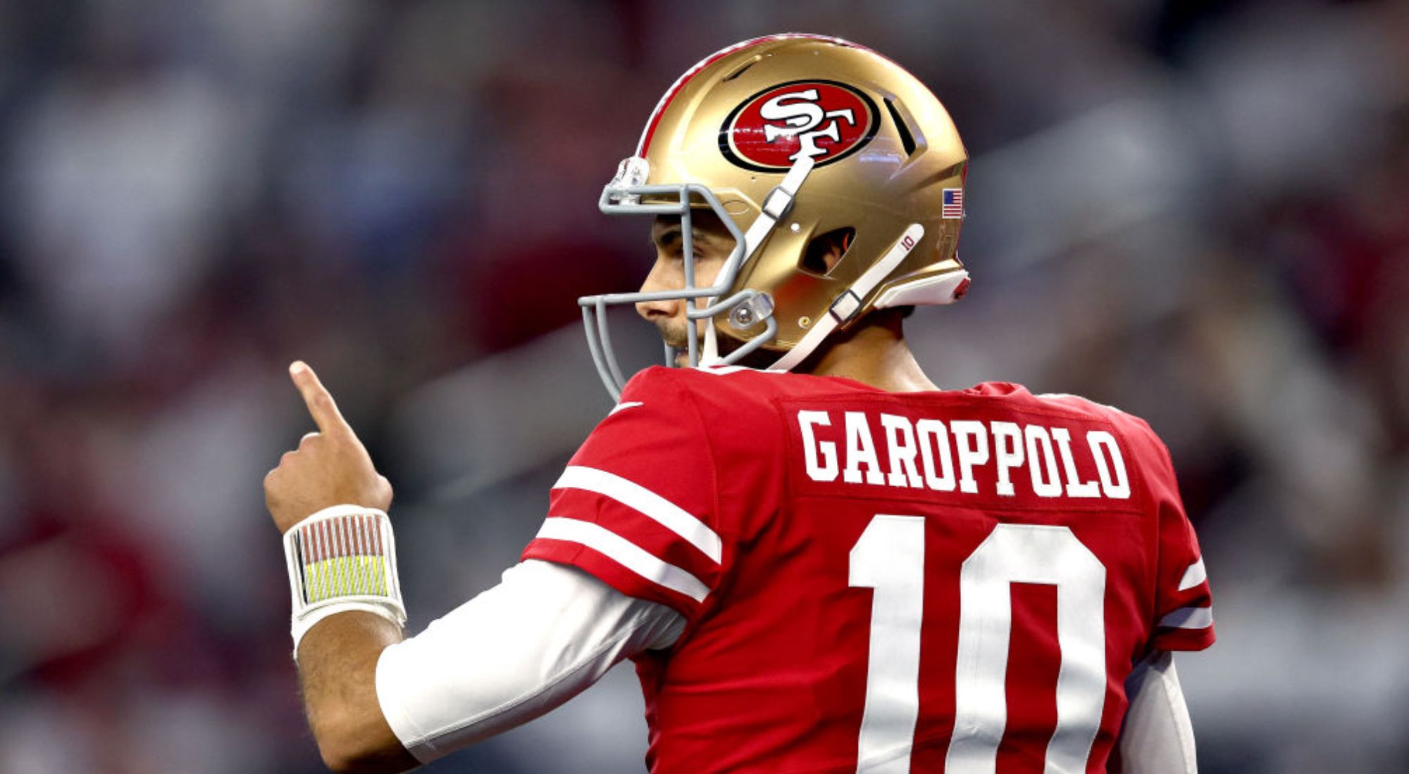 Jimmy Garoppolo with the 49ers