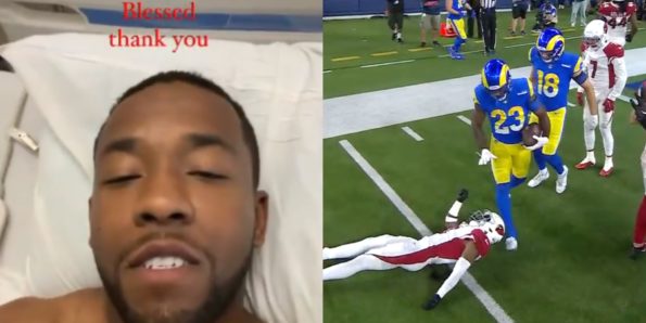 Budda Baker Updates His Condition From Hospital Bed After Scary Head ...