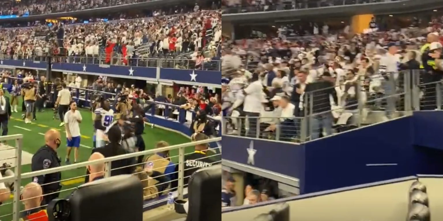 Angry Cowboys Fans Throw Trash At Their Own Players & Refs After Wild ...